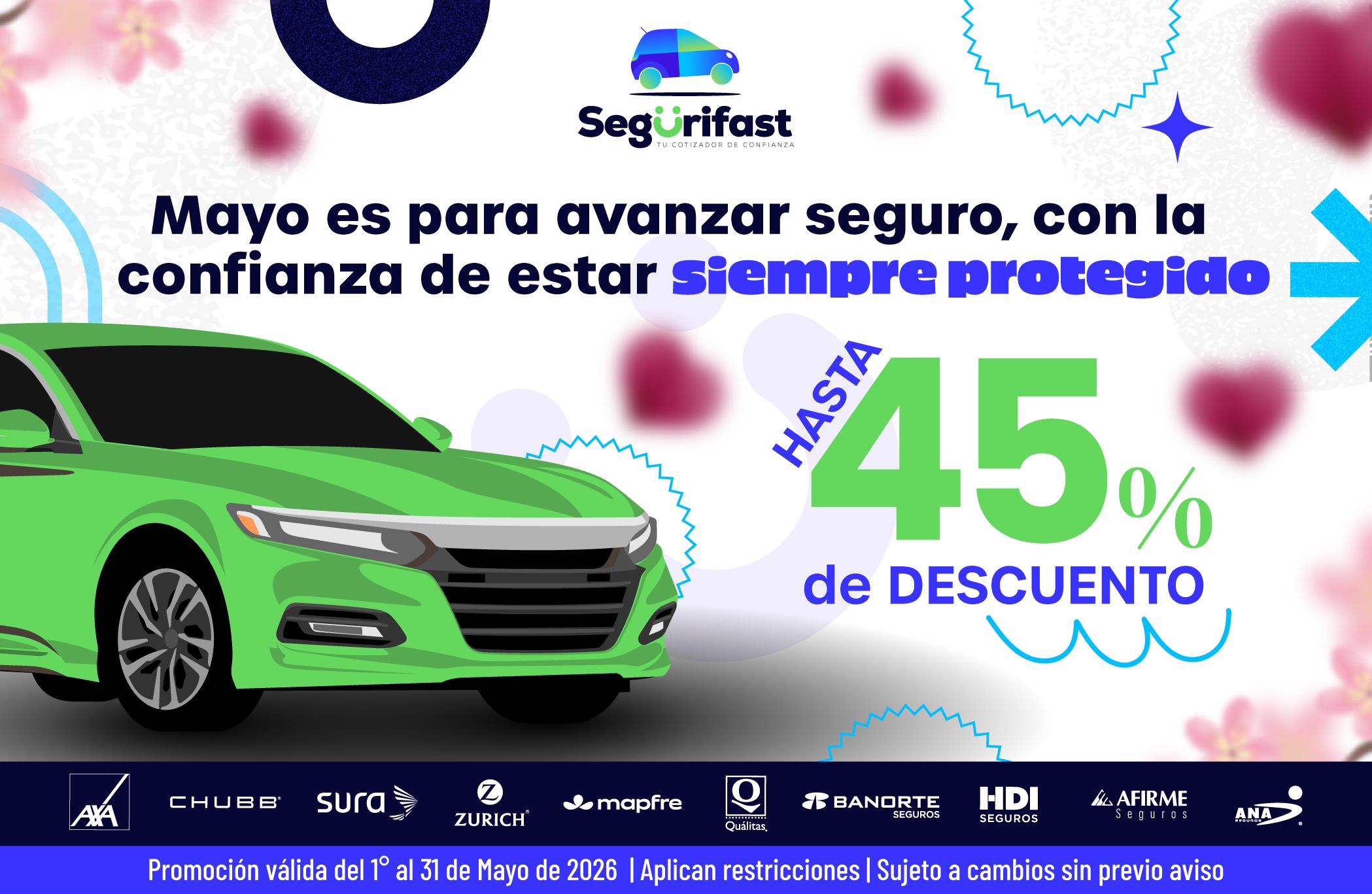 Promociones seguro de autos - Segurifast