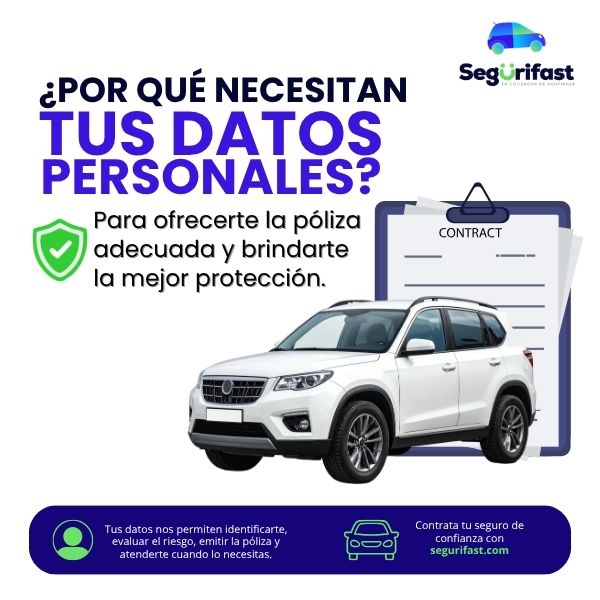 ¿Por qué piden mis datos personales para contratar un seguro de auto?